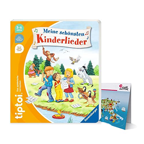 Ravensburger tiptoi ® Buch | Meine schönsten Kinderlieder + Kinder Weltkarte - Länder, Tiere, Kontinente von Ravensburger