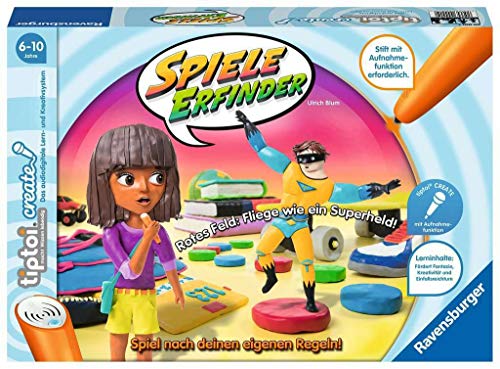 Ravensburger 00045 tiptoi CREATE Spiele-Erfinder - Kinderspiel ab 6 Jahren, Kreativspiel mit Aufnahmefunktion für Jungen und Mädchen, für 1-4 Spieler von Ravensburger tiptoi