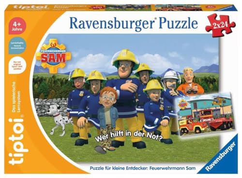 Ravensburger tiptoi Puzzle 00139 Puzzle für kleine Entdecker: Feuerwehrmann Sam, Kinderpuzzle für Kinder ab 4 Jahren, für 1 Spieler von Ravensburger