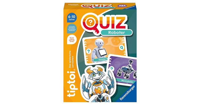 Ravensburger tiptoi 00164 Quiz Roboter, Quizspiel Kinder ab 6 Jahren, 1-4 Spieler  Kinder von Ravensburger