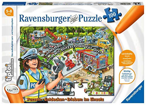 Ravensburger tiptoi 00554 - Puzzle: Im Einsatz, 100 Teile Ravensburger tiptoi 00554 - Puzzle: Im Einsatz, 100 Teile von Ravensburger