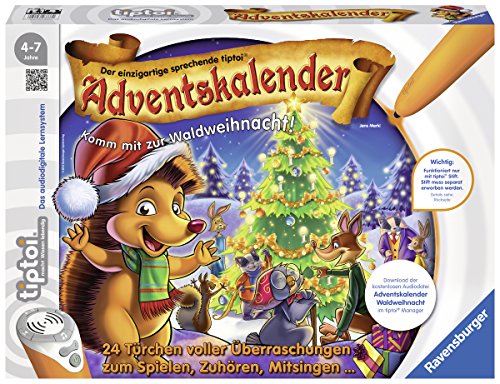 Ravensburger tiptoi 00758 - Adventskalender - Waldweihnacht der Tiere von Ravensburger