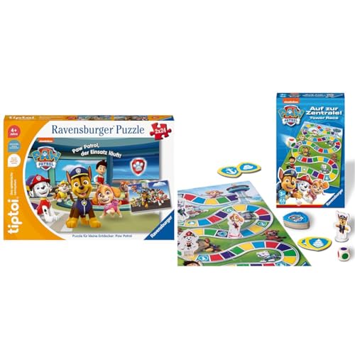 Ravensburger tiptoi Puzzle 00135 Puzzle für kleine Entdecker & 22671 22671-Paw Zentrale-Mitbringspiel von Ravensburger