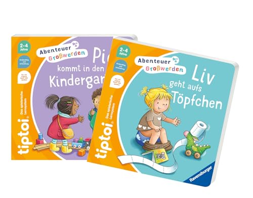 Ravensburger tiptoi Set: Piet kommt in den Kindergarten+ Liv geht aufs Töpfchen | Gefühle-Kinderbuch Ravensburger tiptoi Set: Piet kommt in den Kindergarten+ Liv geht aufs Töpfchen | Gefühle-Kinderbuch von Ravensburger