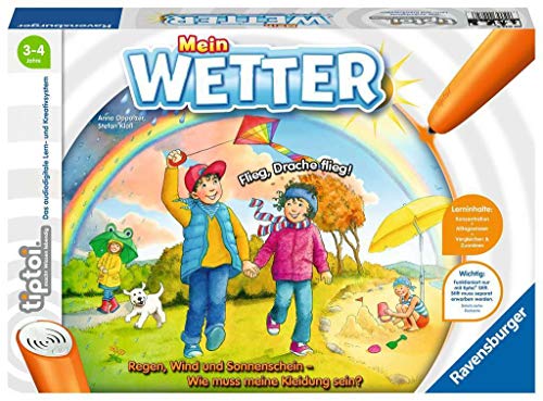 Ravensburger tiptoi Spiel 00074 Mein Wetter - Lernspiel von Ravensburger ab 3 Jahren für 1-4 Spieler von Ravensburger