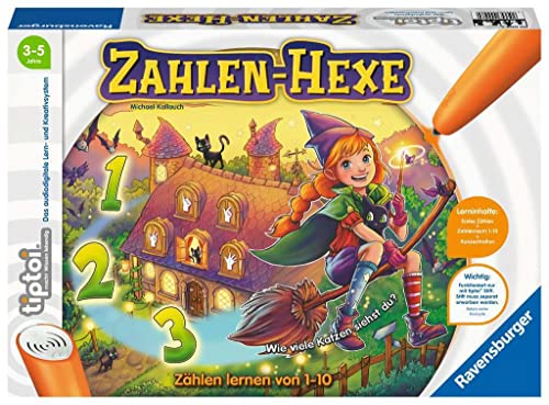 Ravensburger tiptoi Spiel 00098 Hexe, Zählen Lernen von 1-10 für Kinder ab 3 Jahren von Ravensburger