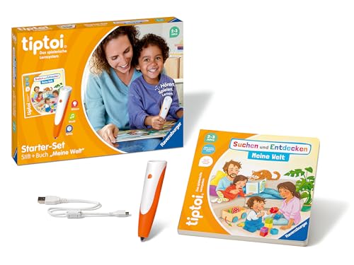 Ravensburger tiptoi Starter-Set 00112: Stift und Bilderbuch Suchen und Entdecken Meine Welt - Lernspiele für Kinder ab 2 Jahren - Spielzeug ab 2 Jahre von Ravensburger