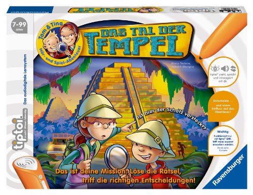 Ravensburger tiptoi Tom & Tina, Das Tal der Tempel (Spiel-Zubehör): Das ist Deine Mission: Löse die Rätsel, triff die richtigen Entscheidungen! Ist Hier der Schatz versteckt? von Ravensburger