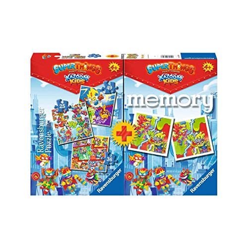 Ravensburger Ravesnsburger, Multipack SuperThings, Memory & Puzzles, Puzzle und Spiel für Jungen und Mädchen, Alter 4+ von Ravensburger