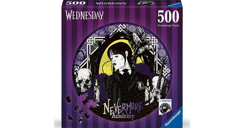 Rundpuzzle Wednesday, 500 Teile von Ravensburger