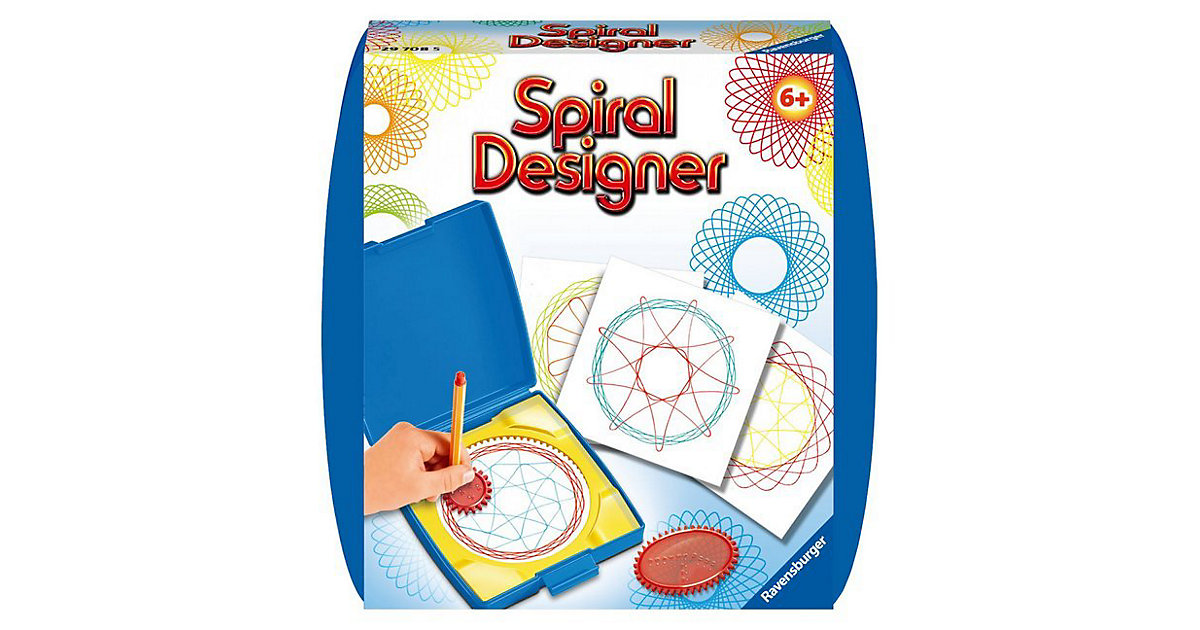 Spiral-Designer Mini, mit 2 Zahnrädern blau von Ravensburger