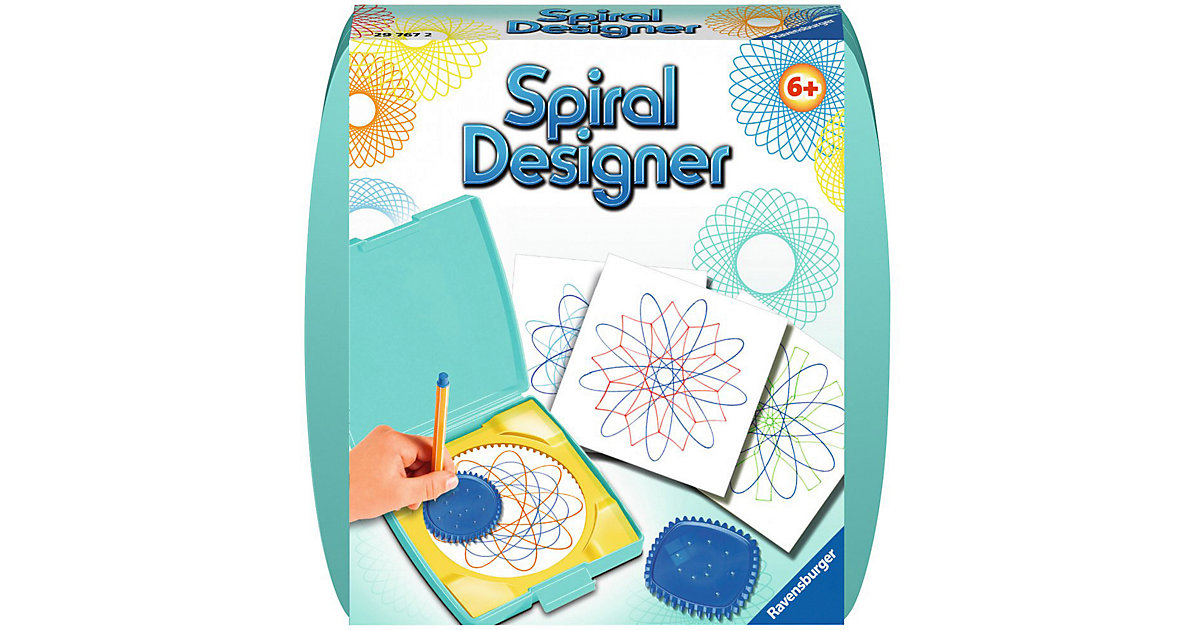 Spiral-Designer Mini, mit 2 Zahnrädern türkis von Ravensburger