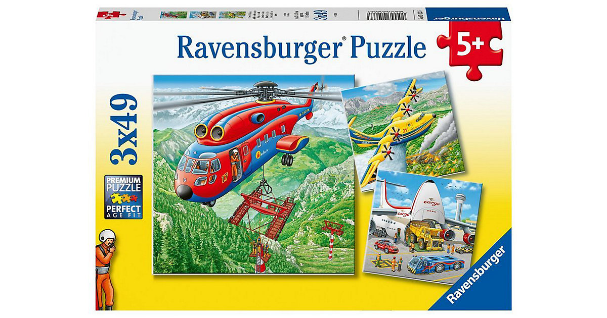 Über den Wolken, 3er Set Puzzle, je 49 Teile von Ravensburger
