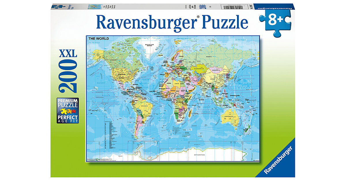 XXL-Puzzle Die Welt, 200 Teile von Ravensburger