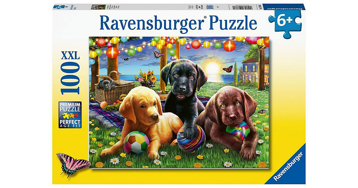 XXL-Puzzle Hunde Picknick, 100 Teile von Ravensburger