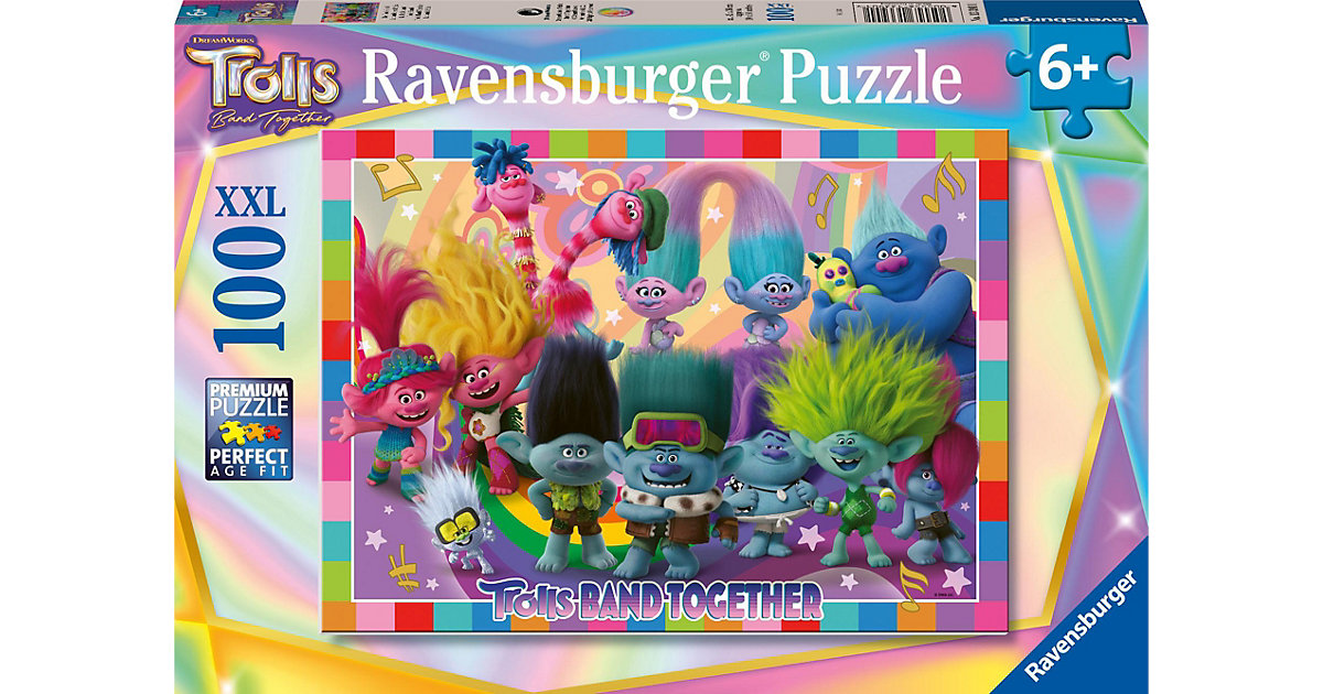 XXL Puzzle Trolls 3, 100 Teile XXL Puzzle Trolls 3, 100 Teile von Ravensburger