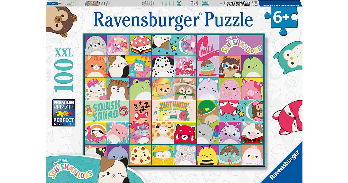 XXL-Puzzle Viele bunte Squishmallows, 100 Teile von Ravensburger