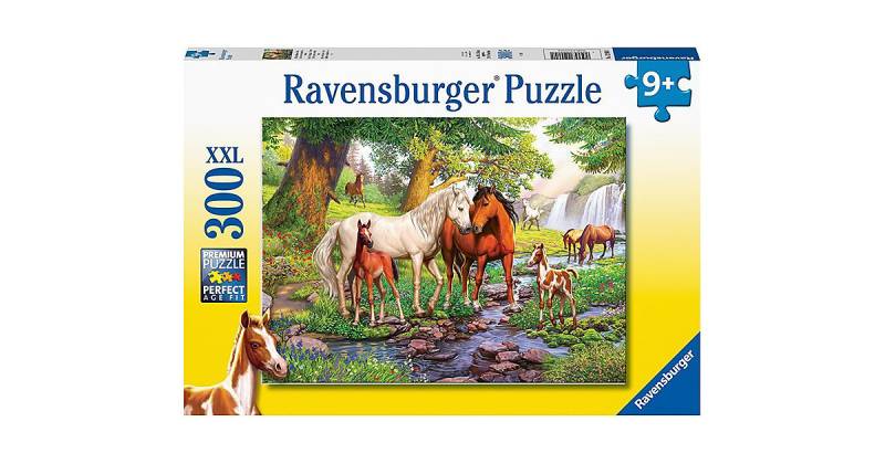 XXL-Puzzle Wildpferde am Fluss, 300 Teile von Ravensburger