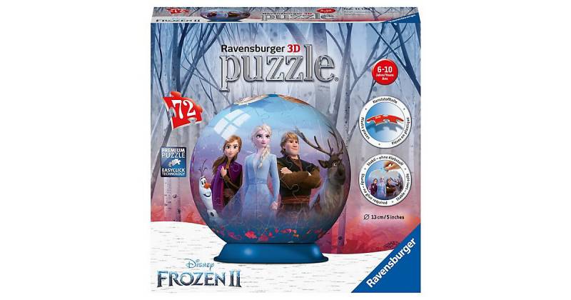 puzzleball® Ø13 cm, 72 Teile, Die Eiskönigin von Ravensburger