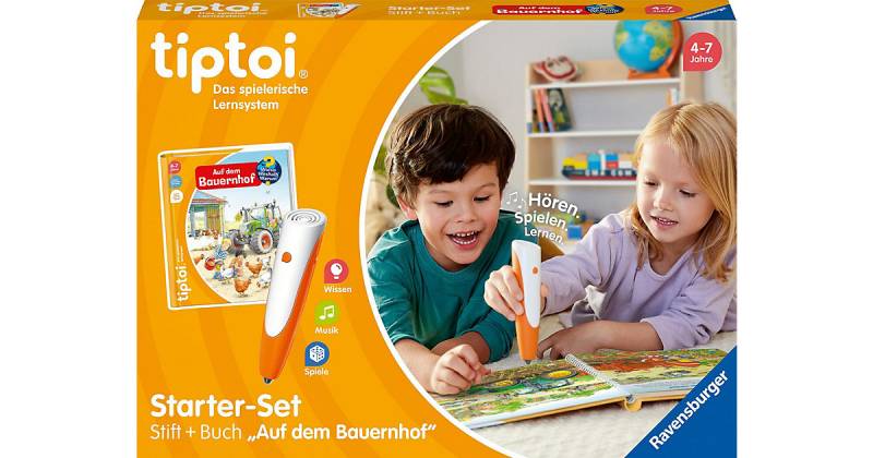 tiptoi® Starter-Set: Stift und Bauernhof-Buch von Ravensburger