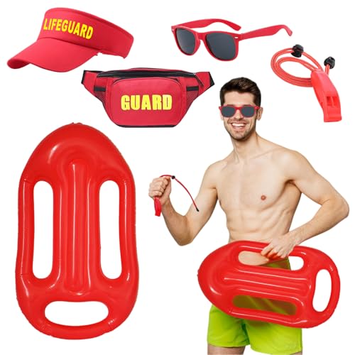 Raveparty Baywatch Kostüm, Lifeguard Kostüm erwachsene, für Cosplay, Karneval, Fasnachtskostüme Party (Style D) von Raveparty