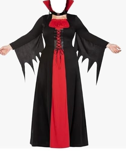 Raveparty Vampirkostüm für Damen, Vampirkleid, Vampir-Kostüm, Erwachsene, Damen, Halloween-Kostüme, Damen, Rot, Größe M Raveparty Vampirkostüm für Damen, Vampirkleid, Vampir-Kostüm, Erwachsene, Damen, Halloween-Kostüme, Damen, Rot, Größe M von Raveparty