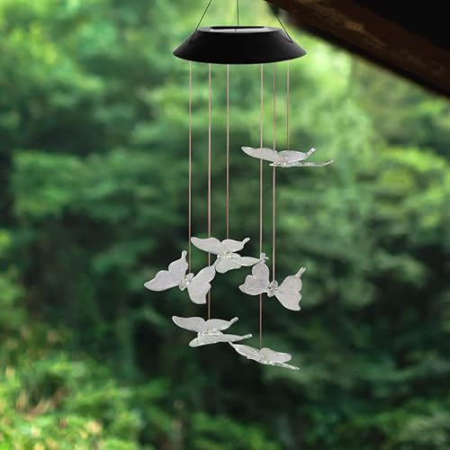 Windspiele für Draußen Solar Windspiele Schmetterlingslichter Farbwechsel Hängende LED Solar Automatische Sensorleuchten Gartenlampe Deko für Garten Rasen Hof Mutter Geschenke Osterdeko Windspiele für Draußen Solar Windspiele Schmetterlingslichter Farbwechsel Hängende LED Solar Automatische Sensorleuchten Gartenlampe Deko für Garten Rasen Hof Mutter Geschenke Osterdeko von Rawrr