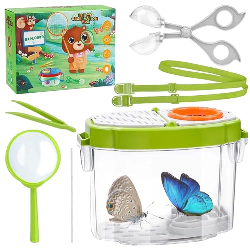 Becherlupe Set lupenglas für Kinder, Becherlupen für Kinder Insektenfänger Pinzette Lupendose, Lupenbecher für Outdoor Wissenschaft Natur Erkundung Insekten Beobachtungsbox Becherlupe Set lupenglas für Kinder, Becherlupen für Kinder Insektenfänger Pinzette Lupendose, Lupenbecher für Outdoor Wissenschaft Natur Erkundung Insekten Beobachtungsbox von Raxfekro