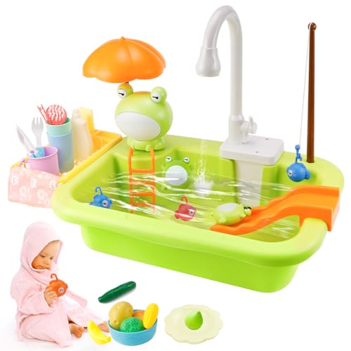 Raxfekro Kinderwaschbecken Spielzeug Set waschbecken Kinder mit Wasserfunktion Wasserspielzeug Kinder Kinderküche Zubehör Küchenspielzeugset mit funktionierendem Wasserhahn Raxfekro Kinderwaschbecken Spielzeug Set waschbecken Kinder mit Wasserfunktion Wasserspielzeug Kinder Kinderküche Zubehör Küchenspielzeugset mit funktionierendem Wasserhahn von Raxfekro