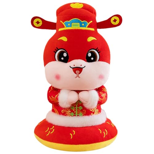 Chinesisches Jahr des Plüschtiers, Schlangen-Plüschtier, traditionelles chinesisches Plüsch-Schlangenspielzeug, Jahr der Schlange, Plüschtier für Tische, Sofas, von Raxove
