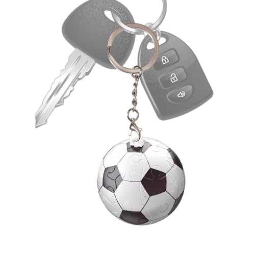 Fußballpuzzle für Kinder, Kugelpuzzle, Spielzeug-Set mit Schlüsselanhänger, niedliche Geldbörsenverzierung, lustiges Spielzeug von Raxove