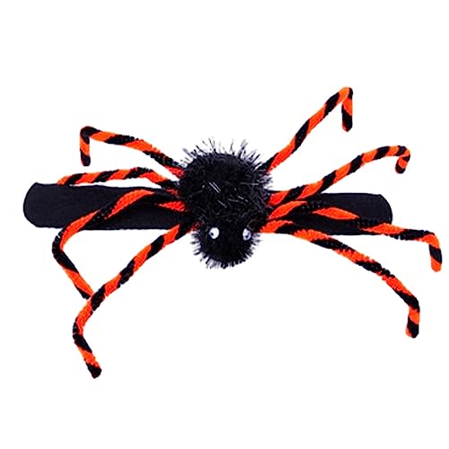 Halloween-Spinnen-Kostüm-Zubehör – Kostüm-Stirnband mit Spinne-Dekoration | kreative Geschenkbrosche mit Spinnen-Motiv/Stirnband/Armband für Geburtstag, Halloween von Raxove