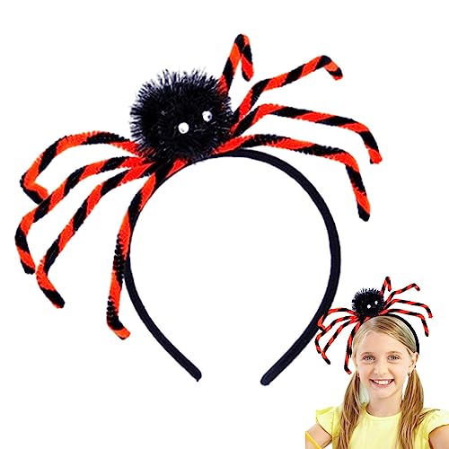 Halloween-Spinnen-Stirnband | Halloween-Spinnen-Stirnband für Witz | Tricky Props Spider Headband / Slap Bracelet / Brosche zur Unterhaltung von Familie und Freunden von Raxove