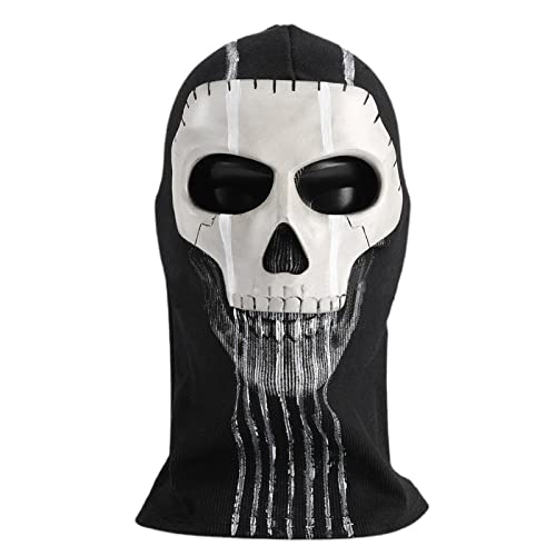 Halloween-Zubehör, Gesichtsschutz, Geist, atmungsaktiv, für Cosplay, Spukhaus und Partyzubehör, Karneval, für Erwachsene von Raxove