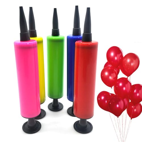 Handballonpumpe, leichte Handpumpen, die Luft blasen, manuelle Pumpe für Luftballons, Partys und Hochzeiten, einfach zu verwendendes Zubehör in zufälligen Farben: 16,7 x 3,9 cm von Raxove
