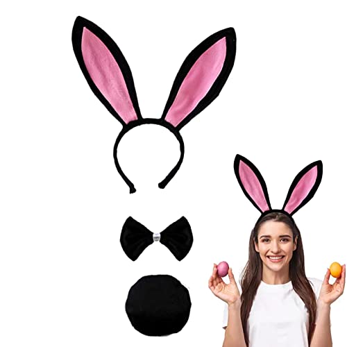 Hasenkostüm für Kinder, Osterhasenkostüm, Osterhasen-Kostüm, niedliches langes Stirnband mit Osterhasenohren, Kostümzubehör von Raxove