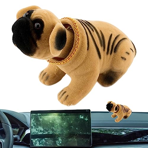 Hund mit schüttelbarem Kopf für den Innenbereich, Hund mit Kopf für Armaturenbrett, Auto von Raxove