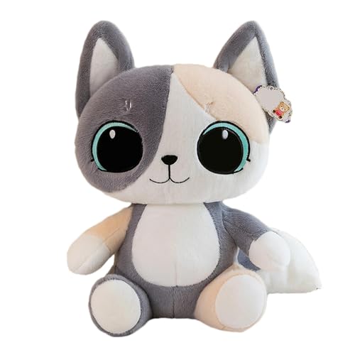 Nettes Plüschtier für Katzen – Plüschtier für Katzen 18 x 12 x 23 cm, Mehrzweck-Plüschpuppe für Cartoons, weiche Puppe mit Plüschspielzeug für große Augen, Plüschkissen Nettes Plüschtier für Katzen – Plüschtier für Katzen 18 x 12 x 23 cm, Mehrzweck-Plüschpuppe für Cartoons, weiche Puppe mit Plüschspielzeug für große Augen, Plüschkissen von Raxove
