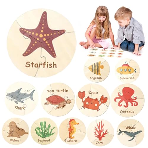 Pädagogisches Puzzle für Kinder, Holzpuzzle, sensorisches Spielzeug für Kleinkinder, pädagogisches Puzzle zur Klassifizierung von Tierformen, Früherziehungspuzzle Pädagogisches Puzzle für Kinder, Holzpuzzle, sensorisches Spielzeug für Kleinkinder, pädagogisches Puzzle zur Klassifizierung von Tierformen, Früherziehungspuzzle von Raxove