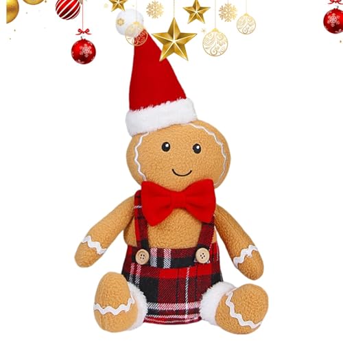 -Plüschtier, Weihnachtlicher Lebkuchenmann, Weihnachtsdekoration, Lebkuchenmann, Weihnachtsdekoration, Plüschtier von Raxove