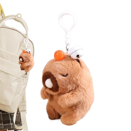 Puppe, Taschenanhänger, Plüsch-Puppe, Seilwinde, mit Glocke, Rucksack, Taschenzubehör für Frauen, Kinder von Raxove