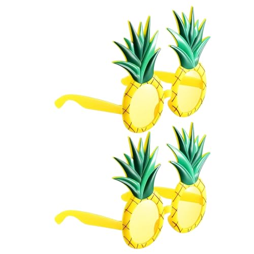 Raxove Hawaiianische Sonnenbrille, Party-Sonnenbrille - 2 Paar lustige Ananas-Sonnenbrillen | Neuheit Ananas Gefälligkeiten, tropische Hawaii-Sonnenbrille für Partys Raxove Hawaiianische Sonnenbrille, Party-Sonnenbrille - 2 Paar lustige Ananas-Sonnenbrillen | Neuheit Ananas Gefälligkeiten, tropische Hawaii-Sonnenbrille für Partys von Raxove
