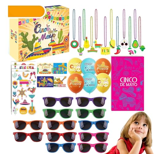 Mexikanische Partyartikel, lustige Gastgeschenke für Karnevalspartys | Dekorationen für die Feier des 5. Mai, Gummiarmbänder für die mexikanische Fiesta, Partyzubehör Mexikanische Partyartikel, lustige Gastgeschenke für Karnevalspartys | Dekorationen für die Feier des 5. Mai, Gummiarmbänder für die mexikanische Fiesta, Partyzubehör von Raxove