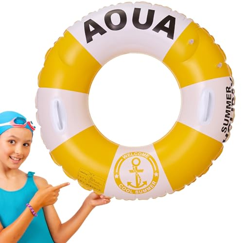 Schwimmschlauchringe, Schwimmring für aufblasbaren Pool | Werfhilfe mit Schwimmschläuchen mit Griff | Poolschläuche im britischen Stil | Schwimmring Schwimmschlauchringe, Schwimmring für aufblasbaren Pool | Werfhilfe mit Schwimmschläuchen mit Griff | Poolschläuche im britischen Stil | Schwimmring von Raxove