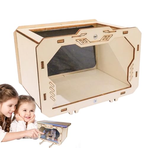 Raxove TV-Spielzeug aus Holz, Projektionsspielzeug aus Holz, Konstruktionsspielzeug aus Holz, Lernhilfe für praktische Fähigkeiten, Spielzeug für Kinder von Raxove
