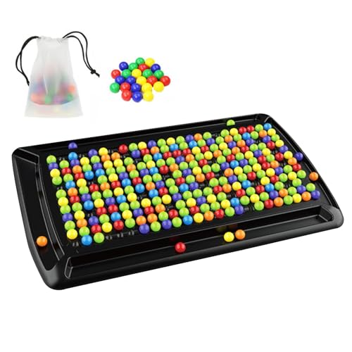 Regenbogen-Ball-Entfernungsspiel | Buntes Schreibtischspiel mit Kombinationslogik | Strategie-Puzzle 288X für Feinmotorik, kognitive Entwicklung und soziales Spiel von Raxove