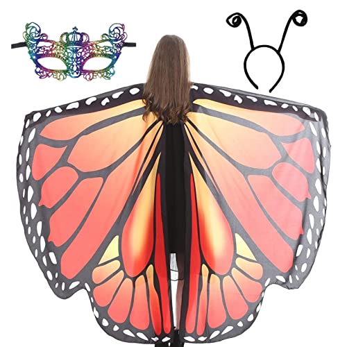 Schmetterlingskostüm für Damen | Umhang für Damen Fee | Cosplay Kostüme der Frauen des Feenumhangs von Raxove