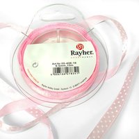 Satinband mit Punkten, rosa, 10m, das Seidenband ist traumhaft schön Satinband mit Punkten, rosa, 10m, das Seidenband ist traumhaft schön von Rayher Hobby GmbH