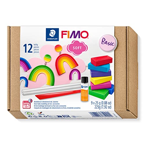 STAEDTLER FIMO soft Basic-Set mit 9 Halbblöcken à 25 g von Staedtler