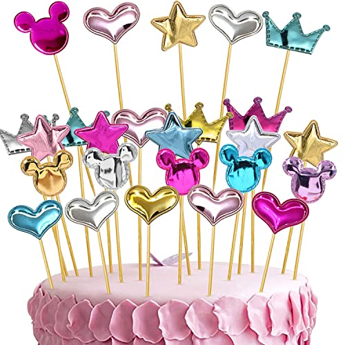 Rayong Tortendeko 100Pcs Cake Topper Cupcake Topper Dekorationen Cupcake Tortenstecker, Torten Kuchen Cake Toppers für Mädchen Junge Kinder Party Dekoration, 4 Stile Rayong Tortendeko 100Pcs Cake Topper Cupcake Topper Dekorationen Cupcake Tortenstecker, Torten Kuchen Cake Toppers für Mädchen Junge Kinder Party Dekoration, 4 Stile von Rayong